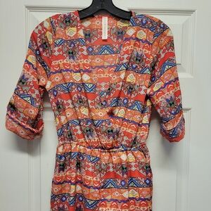 3/4 sleeve Shorts Romper